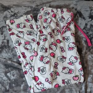 Hello Kitty L/XL Sleep Pants White And Pink